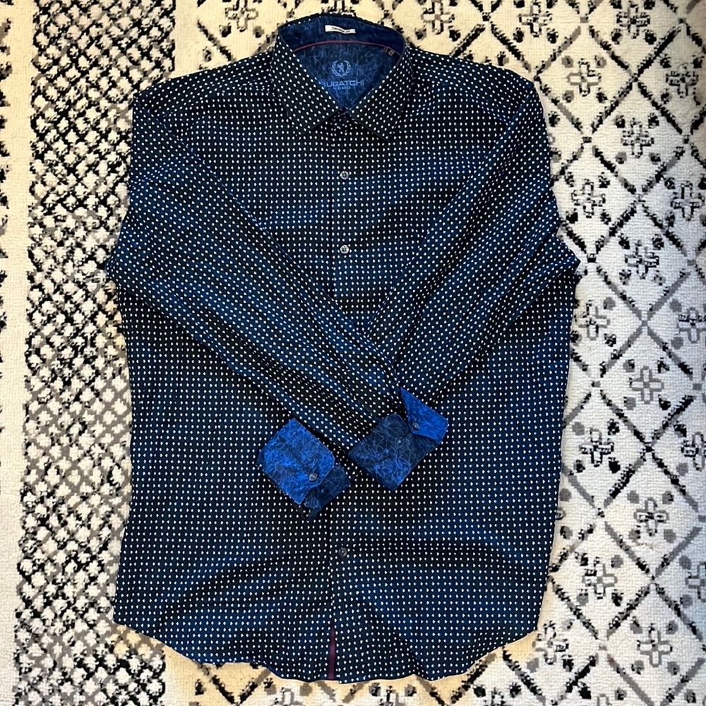 Bugatchi Uomo shaped fit dress shirt Large